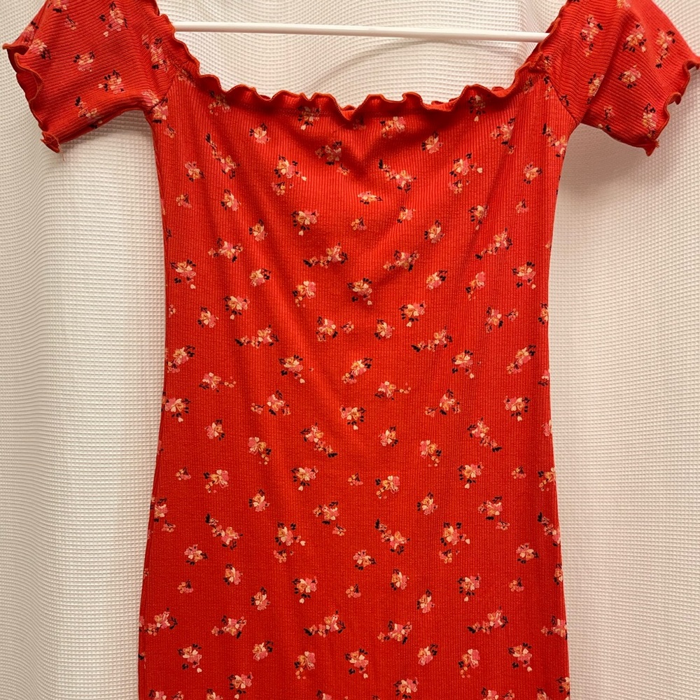 floral bodycon dress